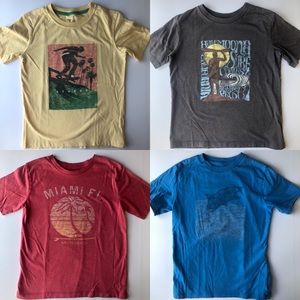 Gap Short Sleeve Boys Graphic T-Shirt 4 Lot/Bundle